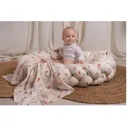 Perna Pentru Gravide Si Alaptare, Husa Detasabila Din Bumbac 100% Si Umplutura Antialergica Babysoft  , Comori Din Natura, Amy Pjb85686