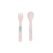 Set Complet De Masa, 5 Piese, Cu Ventuza, , &oelig;jungle Cheetahs,   Rose Pjb50642