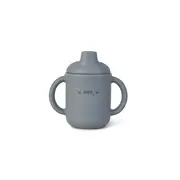 Set Diversificare Bebelusi, Silicon Alimentar Premium, 4 Piese ,   Farfurie Sectionata, Lingurita, Furculita, Cana ,    , &oelig;food  Fun,   Mint Pjb17601