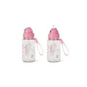 Sticla De Apa Pentru Copii, Cu Pai, Retractabila Anti-picurare, Transparenta, Reutilizabila, Din Tritan, Fara Bpa, Bidon, 400 Ml, Ice Cream Pjb74006