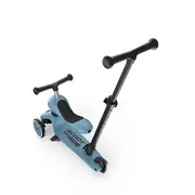 Trotineta Copii 3in1 Premium Scoot  Ride Highwaykick 1 Push And Go Steel, Cu Sezut Si Maner Pentru Parinte, Sistem Anti-rasturnare, 1,  5 Ani (max. 50 Kg) Pjb71