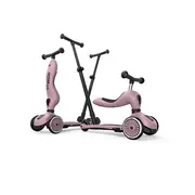 Trotineta Copii 3in1 Premium Scoot  Ride Highwaykick 1 Push And Go Wildberry, Cu Sezut Si Maner Pentru Parinte, Sistem Anti-rasturnare, 1,  5 Ani (max. 50 Kg) Pjb69