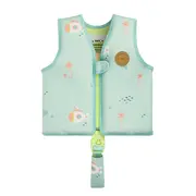 Vesta De Inot Copii Cu Protectie Uv Upf 50+ Jeallyfish By Saro ,   Vesta Flotabila Evolutiva 1-3 Ani Pjb62002