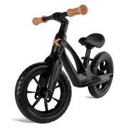 Bicicleta De Echilibru Fara Pedale Pentru Copii, Kidwell Vito Black , Cadru Magneziu, 2.8 Kg, Roti Eva 28 Cm, Reglabila, 80,  120 Cm, Max. 30 Kg Pjbrobivit02a0