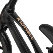 Bicicleta De Echilibru Fara Pedale Pentru Copii, Kidwell Vito Black , Cadru Magneziu, 2.8 Kg, Roti Eva 28 Cm, Reglabila, 80,  120 Cm, Max. 30 Kg Pjbrobivit02a0
