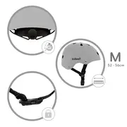 Casca De Protectie Pentru Copii, Sistem De Reglare, Usoara 260 G, M, 52-56 Cm, 3 Ani+, Orix Grey Mat, Kidwell Pjbkaskori07a2