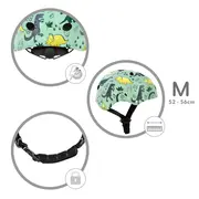Casca De Protectie Pentru Copii, Sistem De Reglare, Usoara 260 G, M, 52-56 Cm, 3 Ani+, Orix Plus Dino, Kidwell Pjbkaskori06a3