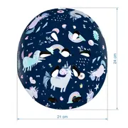 Casca De Protectie Pentru Copii, Sistem De Reglare, Usoara 260 G, M, 52-56 Cm, 3 Ani+, Orix Plus Unicorn, Kidwell Pjbkaskori04a3