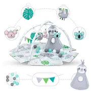 Covoras Multifunctional Kidwell Yoga ,   Cu Arcade, Laturi Ridicate, 12 Bile Si 5 Jucarii Interactive Si  Geanta Pjbmaedyog01a0