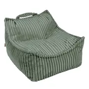 Fotoliu Tip Puf Pentru Copii Meowbaby   Churros Sako Bag ,   Olive Sage Green, Material Certificat Oeko-tex Pjbcsbosg001ie