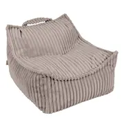 Fotoliu Tip Puf Pentru Copii Meowbaby   Churros Sako Bag ,   Pebble Beige, Material Certificat Oeko-tex Pjbcsbpg001ie