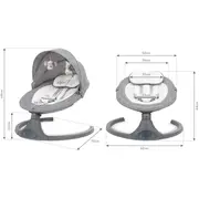 Leagan Electric Bebelusi Kidwell Luxi 2 In 1, Bluetooth, Telecomanda, 5 Viteze, 0+ Luni, 9 Kg Pjbbuellux01a1