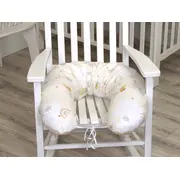 Perna Pentru Gravide Si Alaptare, Husa Detasabila Din Bambus 100% Si Umplutura Antialergica Babysoft  , Soft Breeze, Amy Pjb84957