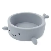 Piscina Cu Bile Boucle Pentru Copii Meowbaby   Balena,   Dusty Ice Blue, Fara Bile, Material Certificat Oeko-tex Pjbmbsbawlr21190