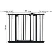 Poarta De Siguranta Kidwell Guarda 75,  104 Cm ,   Protectie Sigura Pentru Copii, Fara Gaurire Pjbbrzagua02a1
