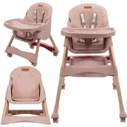 Scaun De Masa 2in1 Pentru Bebelusi Si Copii, Pliabil, Karimi, Inaltime Ajustabila, Varsta 0-15 Kg, Centura De Siguranta In 5 Puncte, Depozitare Pjbkrwykar01a0