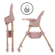 Scaun De Masa 2in1 Pentru Bebelusi Si Copii, Pliabil, Karimi, Inaltime Ajustabila, Varsta 0-15 Kg, Centura De Siguranta In 5 Puncte, Depozitare Pjbkrwykar01a0