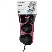 Set De Protectie Kidwell Trix, Genunchiere, Cotiere Si Palme, Marime S, 25-50 Kg, Pink Pjbzeoctri02a1