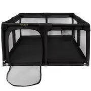 Tarc De Joaca Kidwell Fanko Negru 130x130 Cm   Spatiu Sigur, Modern Si Confortabil Pentru Copilul Tau Pjbkomofan03a4