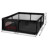 Tarc De Joaca Kidwell Fanko Negru 180a 200 Cm   Spatiu Extra-generos Si Sigur Pentru Copilul Tau Pjbkomofan03a3
