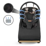 Balansoar Pentru Bebelusi Kidwell Rubi Gold Negru ,   Confort, Siguranta Si Relaxare Din Primele Zile Pjbleburub01a1