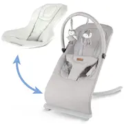Balansoar Pentru Bebelusi Kidwell Rubi Gri Alb ,   Confort, Siguranta Si Relaxare Din Primele Zile Pjbleburub01a2