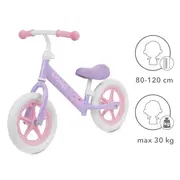 Bicicleta De Echilibru Fara Pedale Pentru Copii, Kidwell Rebel Violet, 2.64 Kg, Roti Eva 28 Cm, Reglabila, 80,  120 Cm, Max. 30 Kg Pjbrobireb16a0