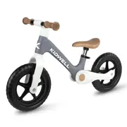 Bicicleta De Echilibru Fara Pedale Pentru Copii, Pliabila, Kidwell Flex Gray, Ultra Usoara 2.9 Kg, Roti Eva 29 Cm, Reglabila, 80,  120 Cm, Max. 30 Kg Pjbrobifle04a1
