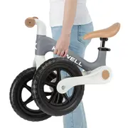 Bicicleta De Echilibru Fara Pedale Pentru Copii, Pliabila, Kidwell Flex Gray, Ultra Usoara 2.9 Kg, Roti Eva 29 Cm, Reglabila, 80,  120 Cm, Max. 30 Kg Pjbrobifle04a1
