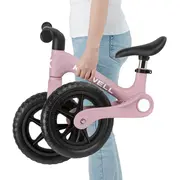 Bicicleta De Echilibru Fara Pedale Pentru Copii, Pliabila, Kidwell Flex Pink, Ultra Usoara 2.9 Kg, Roti Eva 29 Cm, Reglabila, 80,  120 Cm, Max. 30 Kg Pjbrobifle02a1