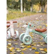 Bicicleta De Echilibru Saro , &oelig;ride Free,   Mint, Fara Pedale, Cu 4 Roti Pentru Stabilitate (2 Fata + 2 Spate), Lumina Frontala, 12+ Luni, Max 25 Kg Pjb89000