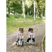Bicicleta De Echilibru Saro , &oelig;ride Free,   Mint, Fara Pedale, Cu 4 Roti Pentru Stabilitate (2 Fata + 2 Spate), Lumina Frontala, 12+ Luni, Max 25 Kg Pjb89000