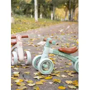 Bicicleta De Echilibru Saro , &oelig;ride Free,   Pink, Fara Pedale, Cu 4 Roti Pentru Stabilitate (2 Fata + 2 Spate), Lumina Frontala, 12+ Luni, Max 25 Kg Pjb89001