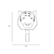 Cuier Copii Wild  Soft Tigru ,   Cuier Decorativ Din Bambus, Handmade, Premium Pjbws5058