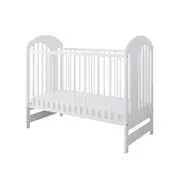 Patut Din Lemn Pentru Copii Tymon Alb 120a 60 Cm Somiera Reglabila    3 Bare Laterale Detasabile    Design Modern    0,  4 Ani Pjbtymon_w