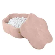 Piscina Cu Bile Meowbaby   ,   Aesthetic Pink Flower, Spuma Moale, Roz Pudrat, Personalizabila Cu Bile La Alegere Pjbbafop00