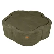 Piscina Cu Bile Meowbaby   Safari Baby ,   Aesthetic Khaki Flower, Spuma Moale, 200 Bile Incluse Pjbbafog00-4046