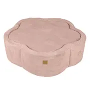 Piscina Cu Bile Meowbaby   Sweet Blush ,   Aesthetic Pink Flower, Spuma Moale, Roz Pudrat, 200 Bile Incluse Pjbbafop00-3579