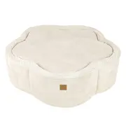 Piscina Cu Bile Meowbaby   Vanilla Sage ,   Aesthetic Vanilla Flower, Spuma Moale, Ecru, 200 Bile Incluse Pjbbafw00-5363