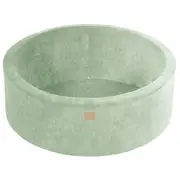 Piscina Cu Bile Rotunda Meowbaby   Velvet Sage Olive 90x30 Cm, Cu 200 Bile: Alb Perlat   Verde Deschis   Roz Pastel   Galben Pastel Pjbveo-zpbpgpy002