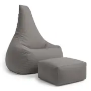 Puf Premium Copii Cu Suport Picioare Meowbaby   Tearo Outzy Taupe ,   Sako Bag Outdoor  Indoor Pentru Relaxare Si Joaca Pjbmoput70