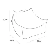 Puf Premium Copii Meowbaby   Outzy Sako Bag Feather Fog Gray ,   Fotoliu Bean Bag Indoor  Outdoor Pentru Relaxare Si Joaca Pjbmopusb69