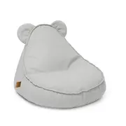 Puf Premium Copii Meowbaby   Outzy Teddy Featherfog Gray ,   Bean Bag Indoor  Outdoor Cu Urechi Teddy Pentru Relaxare Si Joaca Pjbmopusbt69