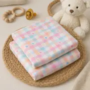 Set 2 Scutece Finet 100% Bumbac Pentru Bebelusi ,   70a 80 Cm ,   Little Sunshine Pjb005-7746