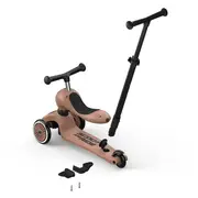 Trotineta Copii 3in1 Premium Scoot  Ride Highwaykick 1 Push And Go Mocha, Cu Sezut Si Maner Pentru Parinte, Sistem Anti-rasturnare, 1,  5 Ani (max. 50 Kg) Pjb820