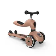 Trotineta Copii 3in1 Premium Scoot  Ride Highwaykick 1 Push And Go Mocha, Cu Sezut Si Maner Pentru Parinte, Sistem Anti-rasturnare, 1,  5 Ani (max. 50 Kg) Pjb820