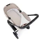 Carucior 2 in 1, Petite&Mars, Scout, Cu landou pliabil, Reversibil, Spatar si suport de picioare reglabile in 3 pozitii, Maner ajustabil, Cu accesorii, Pana la 22 kg, 0 luni+, Bej BYN555696