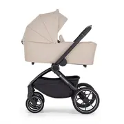 Carucior 2 in 1, Petite&Mars, Scout, Cu landou pliabil, Reversibil, Spatar si suport de picioare reglabile in 3 pozitii, Maner ajustabil, Cu accesorii, Pana la 22 kg, 0 luni+, Bej BYN555696