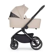 Carucior 2 in 1, Petite&Mars, Scout, Cu landou pliabil, Reversibil, Spatar si suport de picioare reglabile in 3 pozitii, Maner ajustabil, Cu accesorii, Pana la 22 kg, 0 luni+, Crem Cappuccino BYN555695