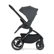 Carucior 2 in 1, Petite&Mars, Scout, Cu landou pliabil, Reversibil, Spatar si suport de picioare reglabile in 3 pozitii, Maner ajustabil, Cu accesorii, Pana la 22 kg, 0 luni+, Gri BYN555697
